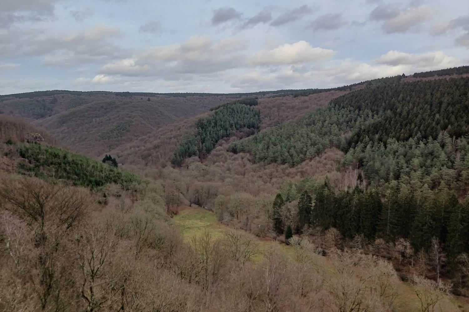 Point de vue à la fin de la promenade