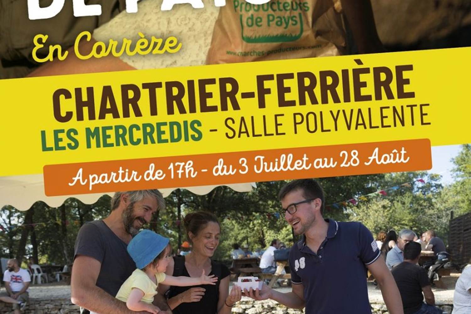 Marché des producteurs de pays dans notre village