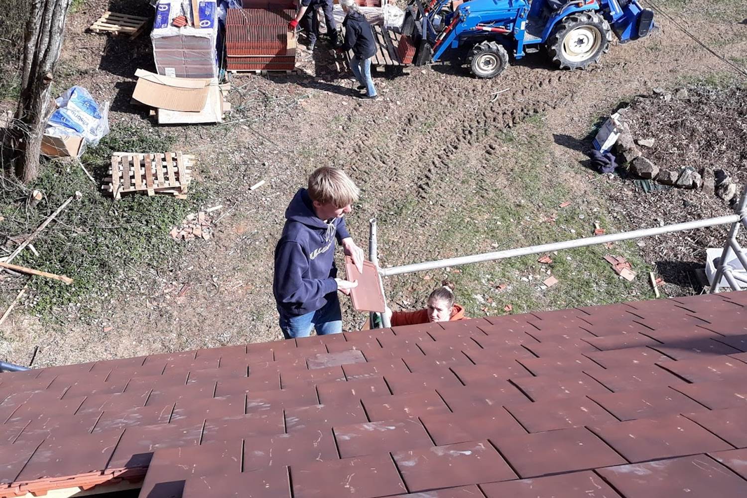 toiture maison, dak woonhuis