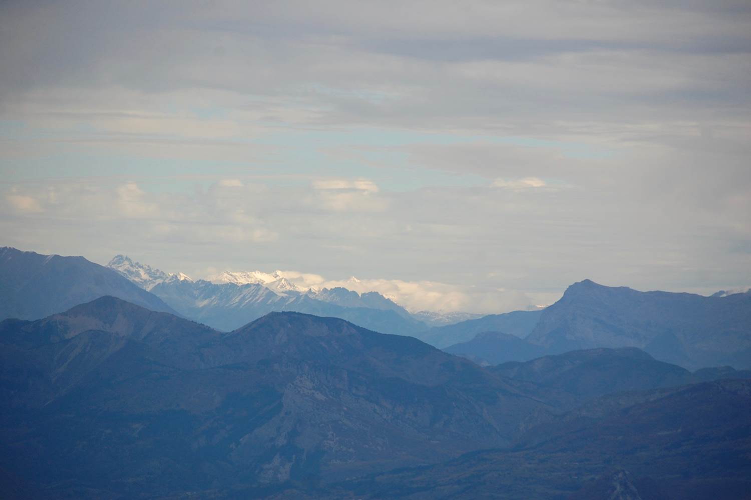 La vue sur les Alpes