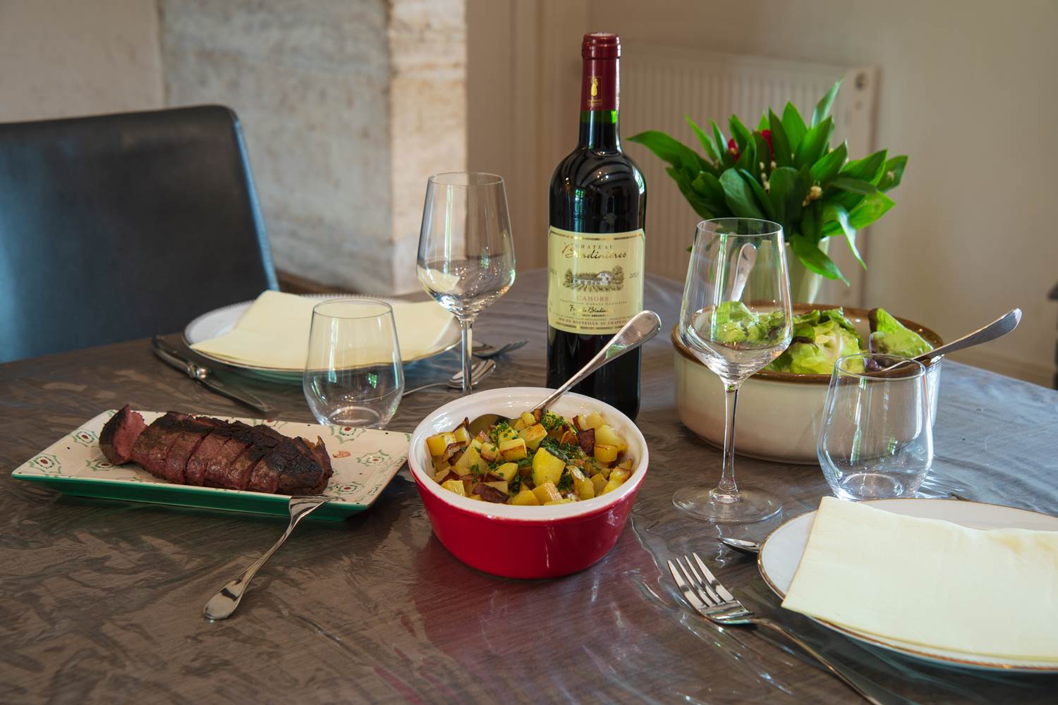 Repas en table d'hôtes