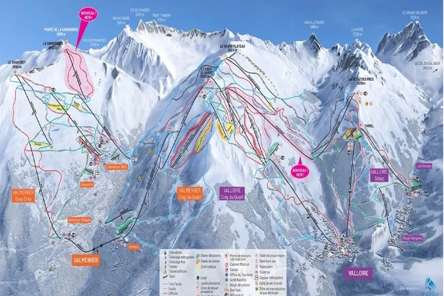Le domaine skiable Galibier Thabor