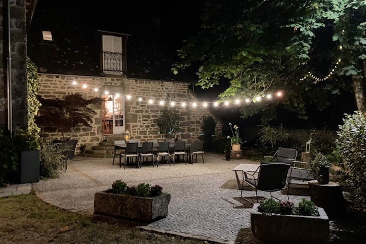 Domaine du Vidal - La terrase by night
