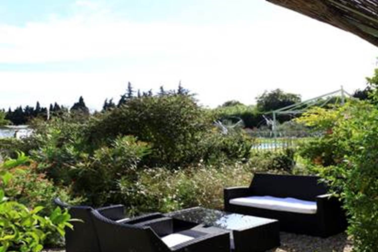 salon de jardin sur la terrasse