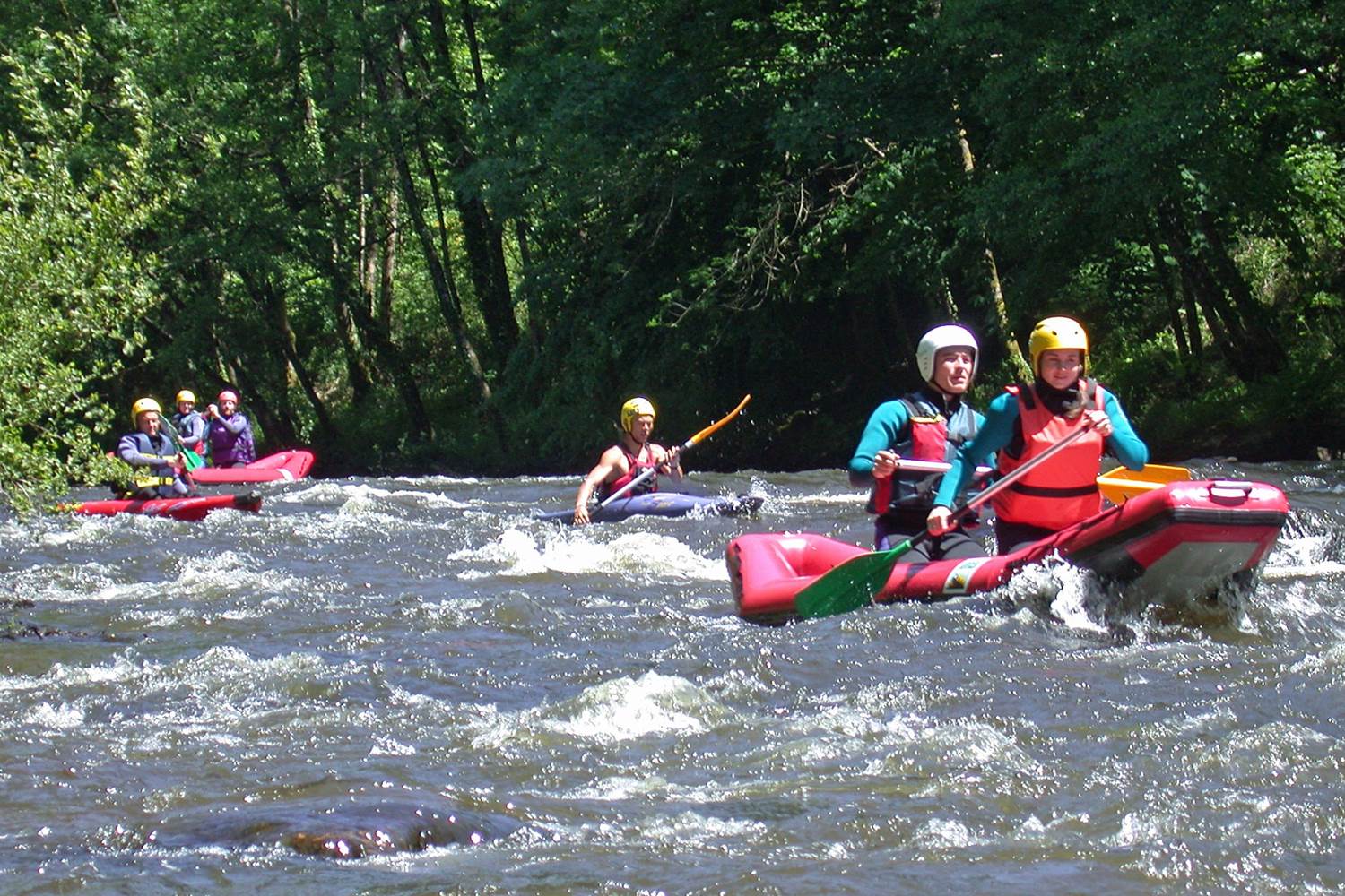 Kayak sur la Vézère à Treignac