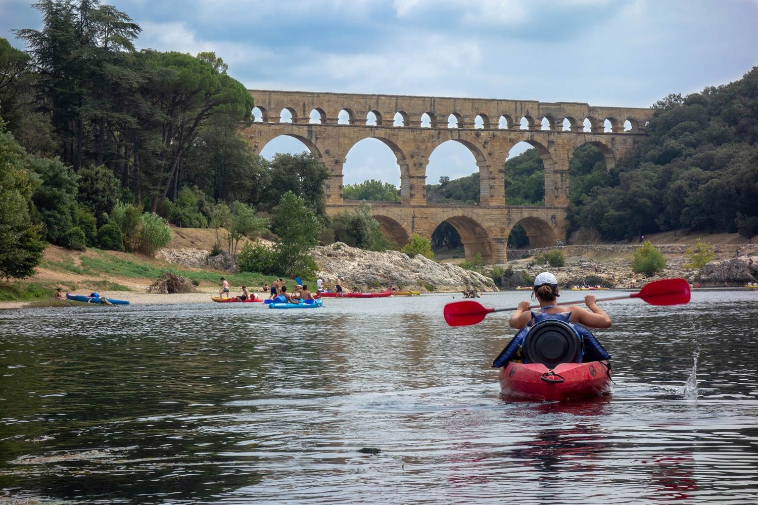 canoe pont du gard