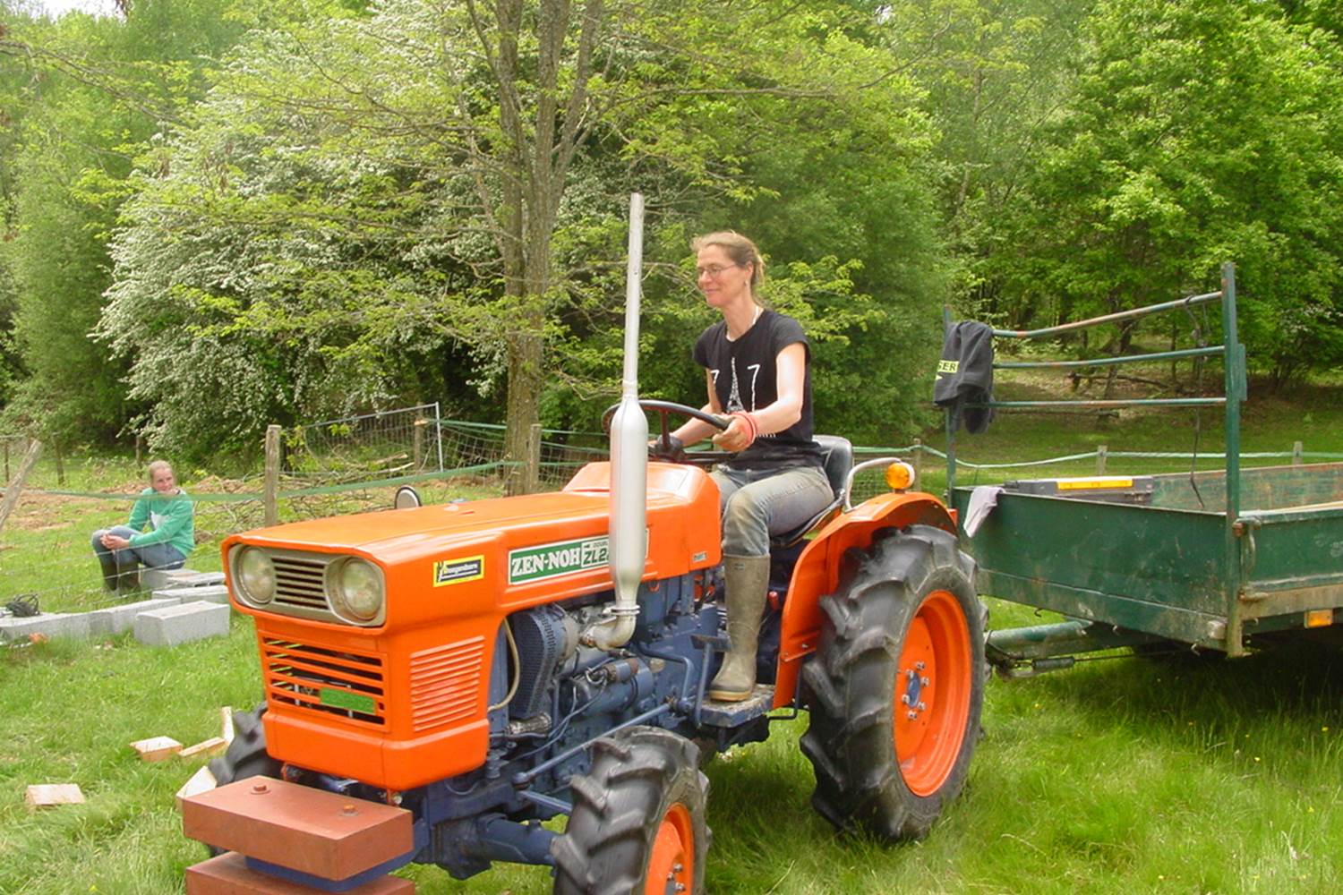 tracteur, potager, légumes
