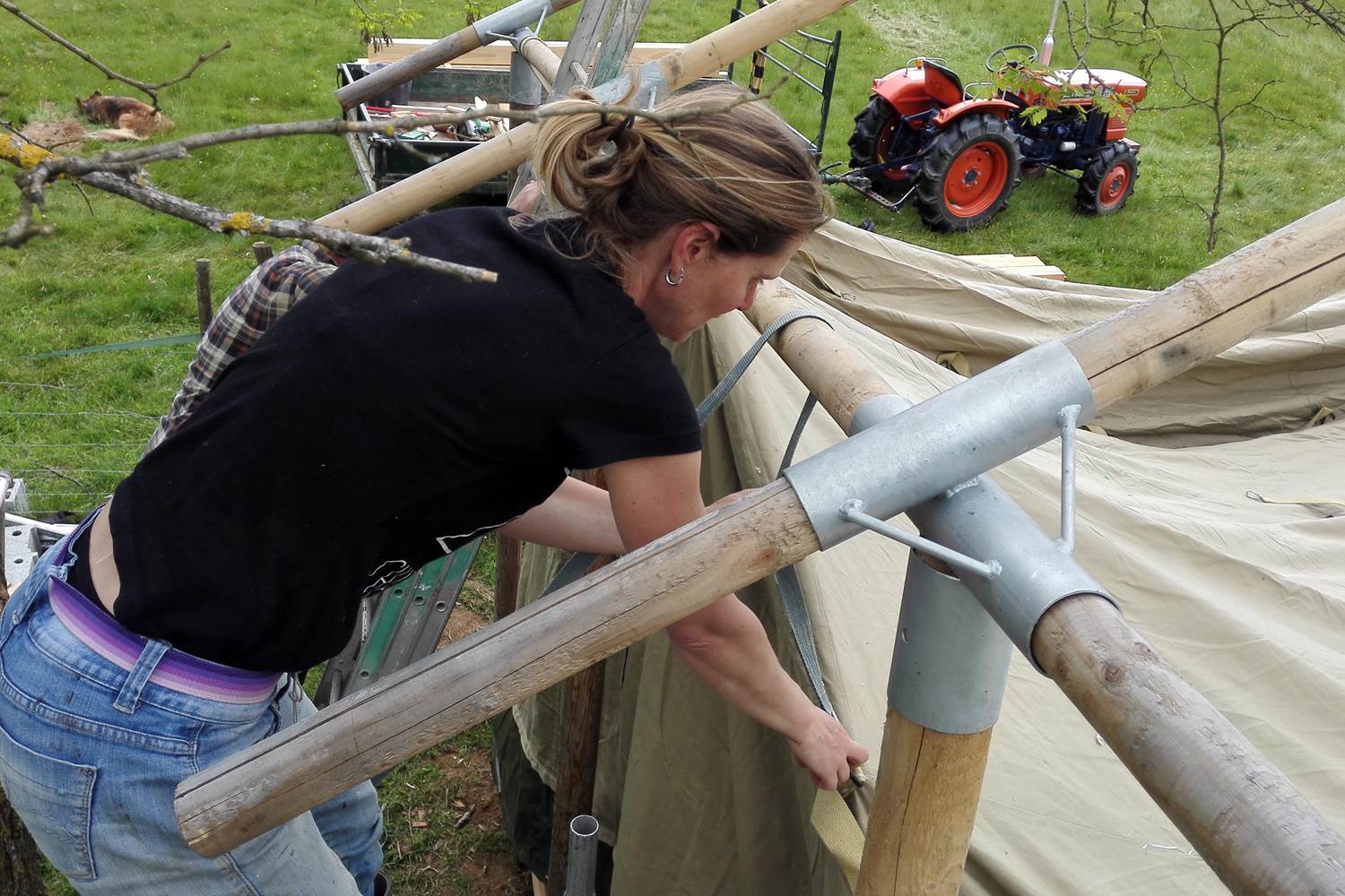 construction tente safari