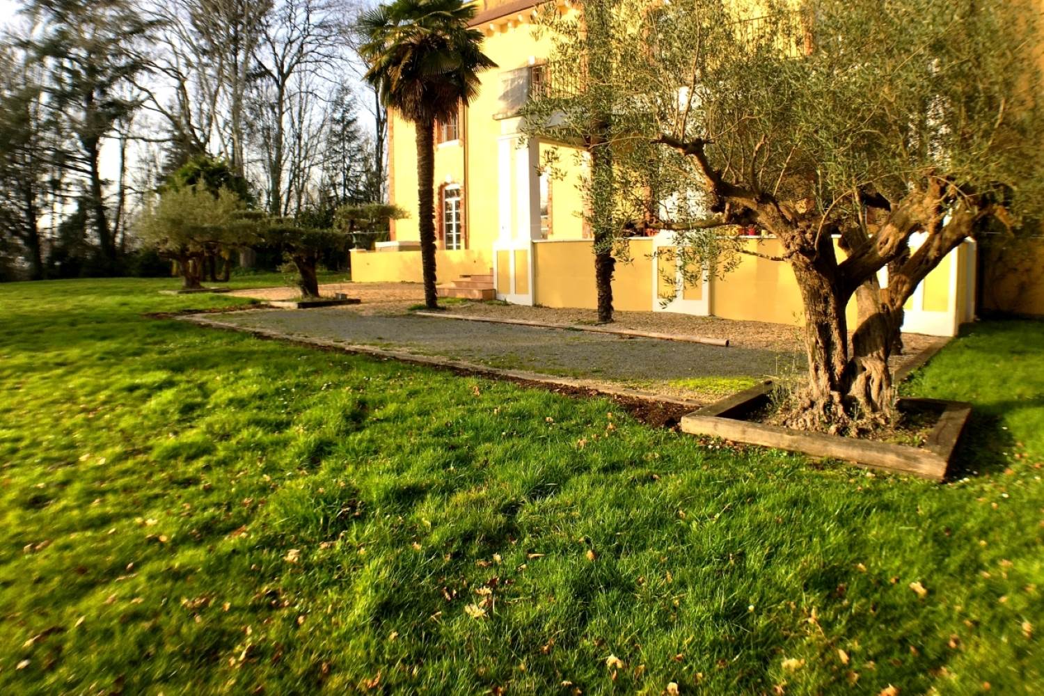 Le terrain de pétanque