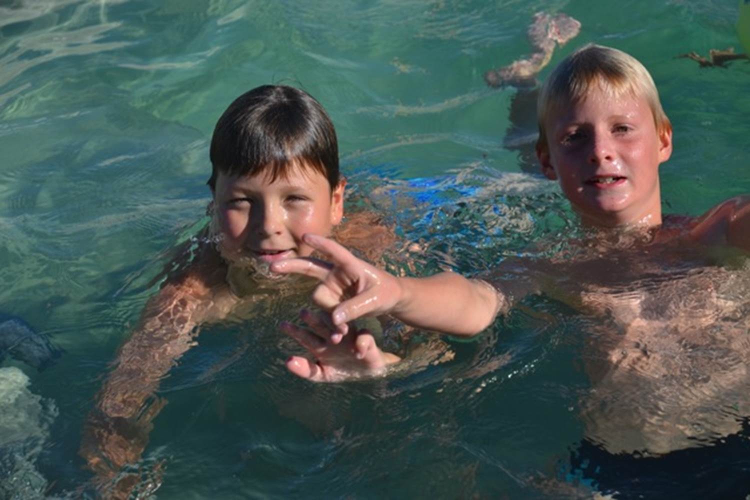 piscine à l'eau salée au camping