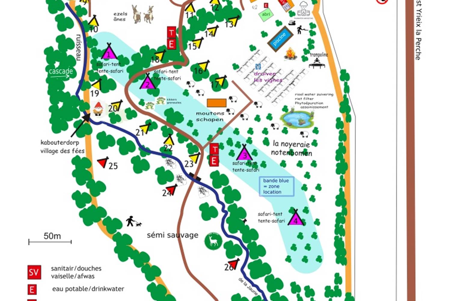 #plan du site #plattegrond #lajaurie