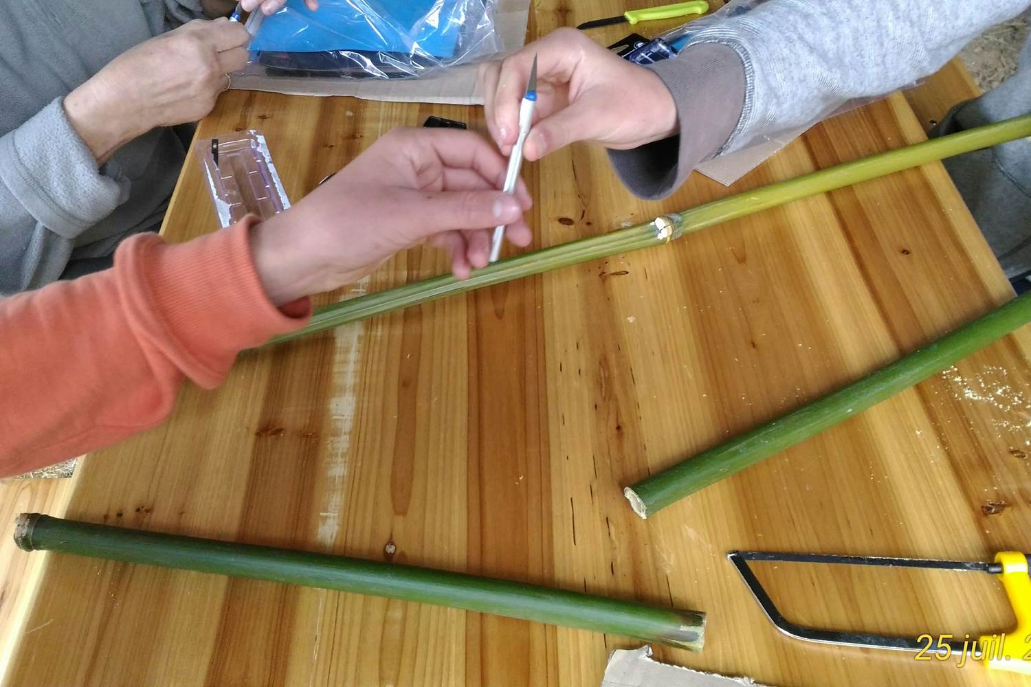 construction des fifres, fluiten maken