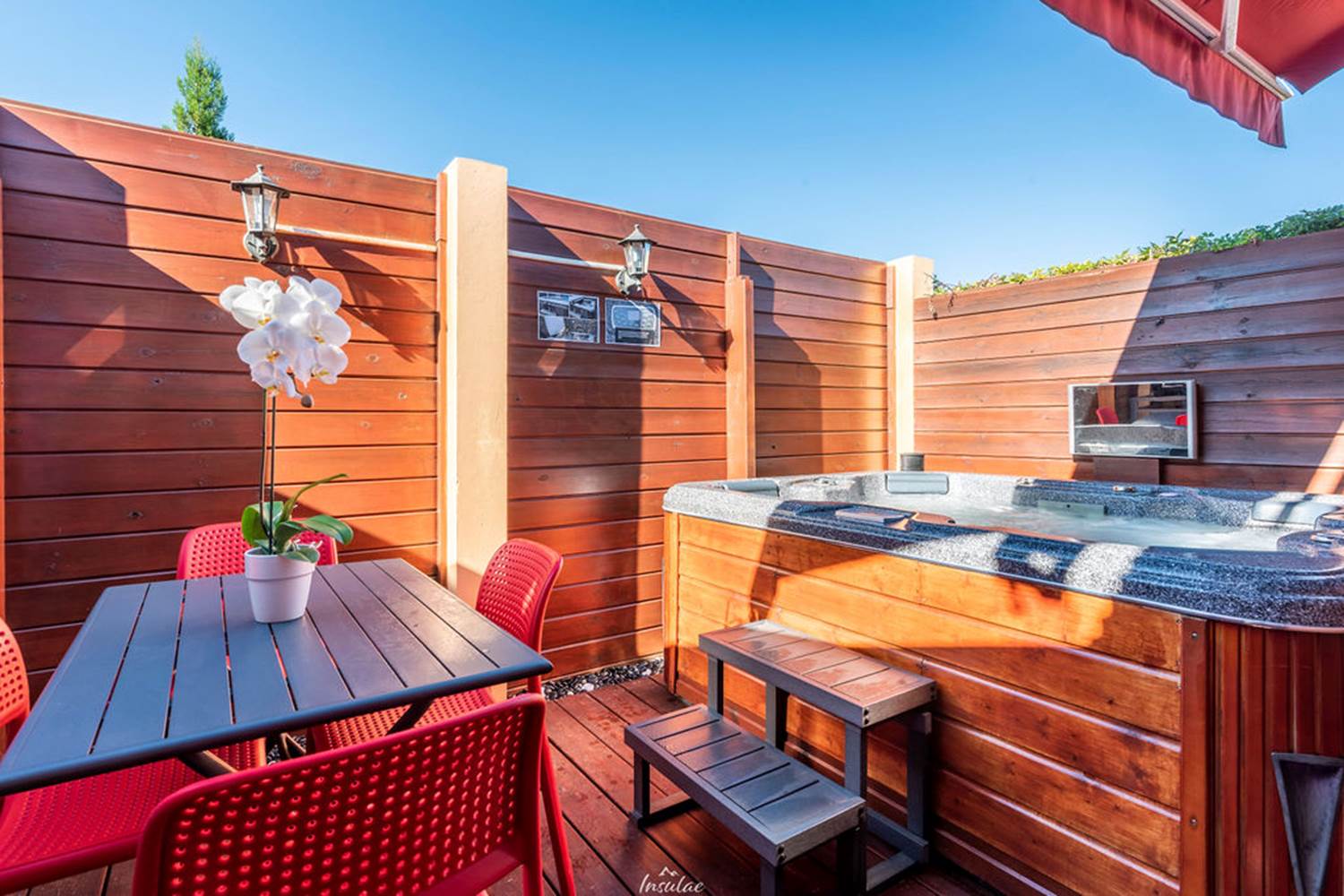 Terrasse privé Bungalow Premium Spa