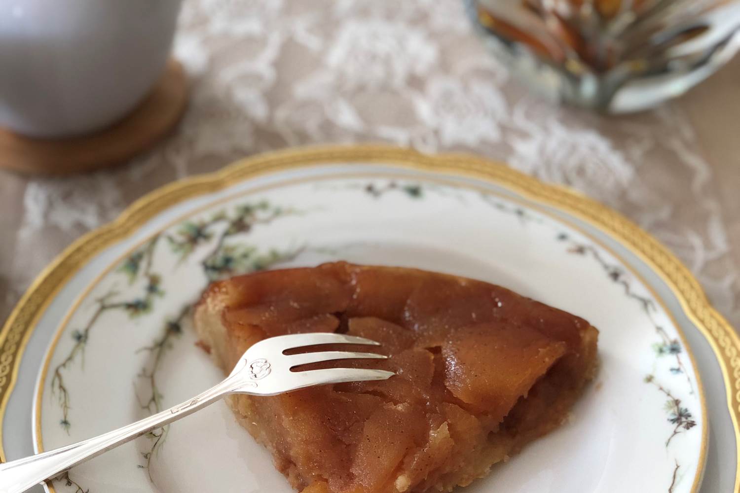 tarte tatin avec les pommes du jardin