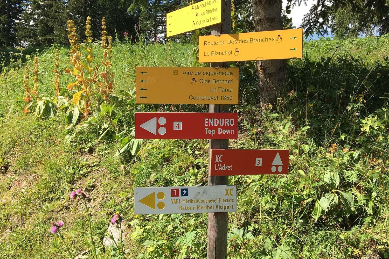 sentiers randonnée et sentiers vélo