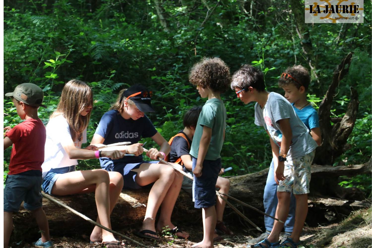 atelier petite groupe, bricolage dans les bois