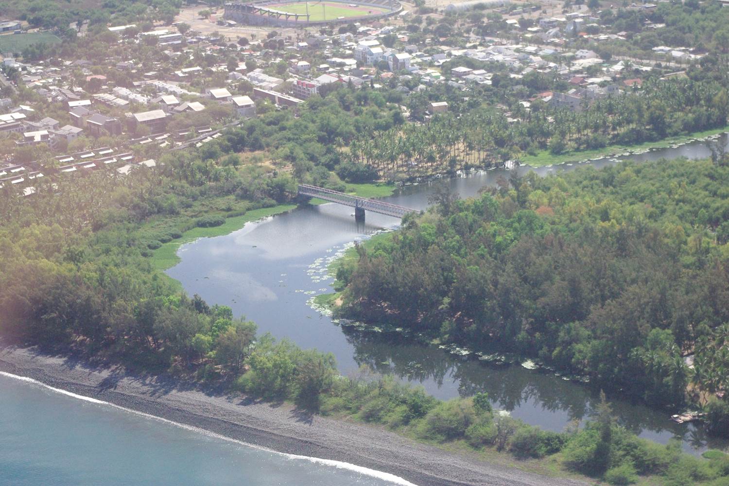 Etang St Paul (vue depuis ULM)