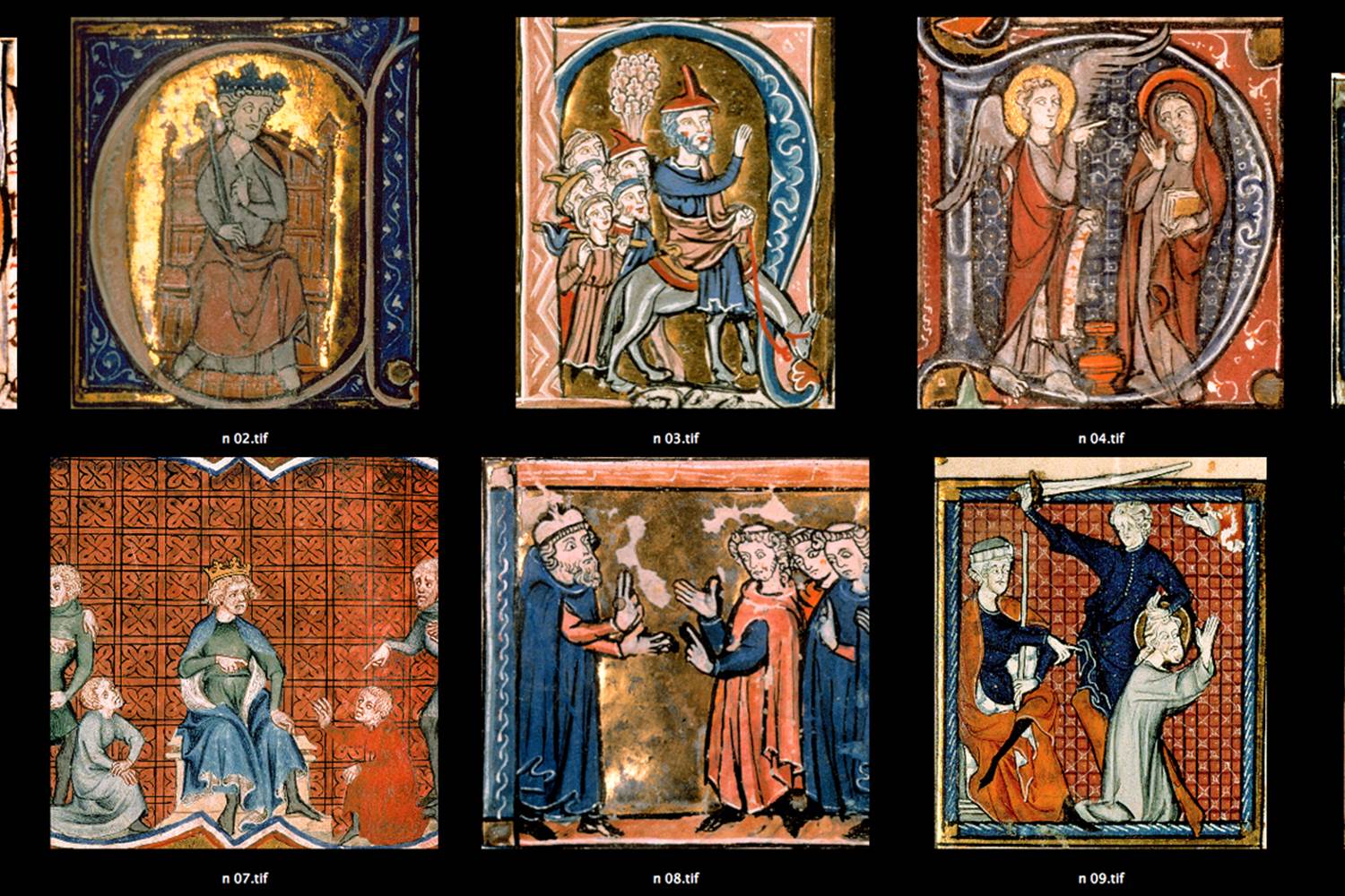 Lettrines et enluminures