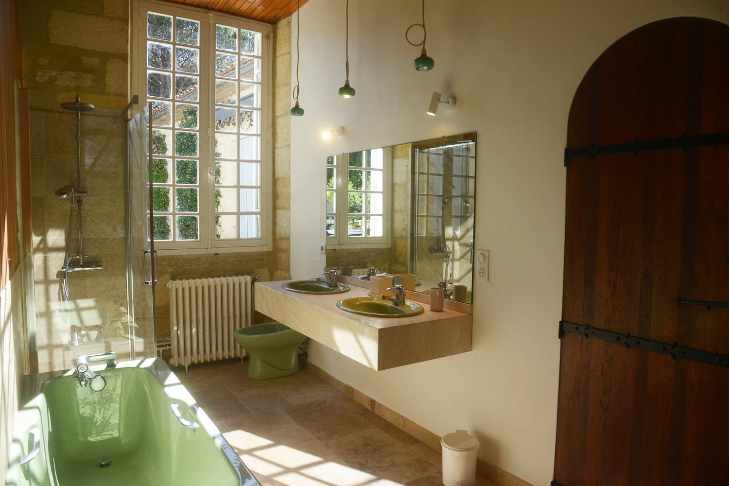 18 2 Salle de bains chambre verte