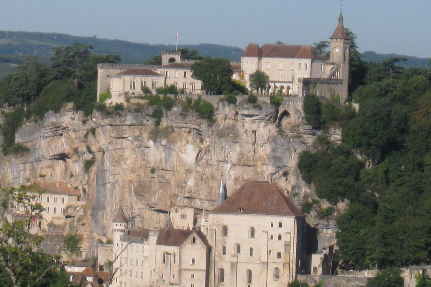 Rocamadour bati sur le roc