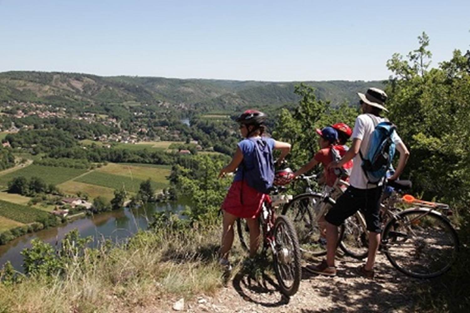 A vélo dans la vallée du Lot
