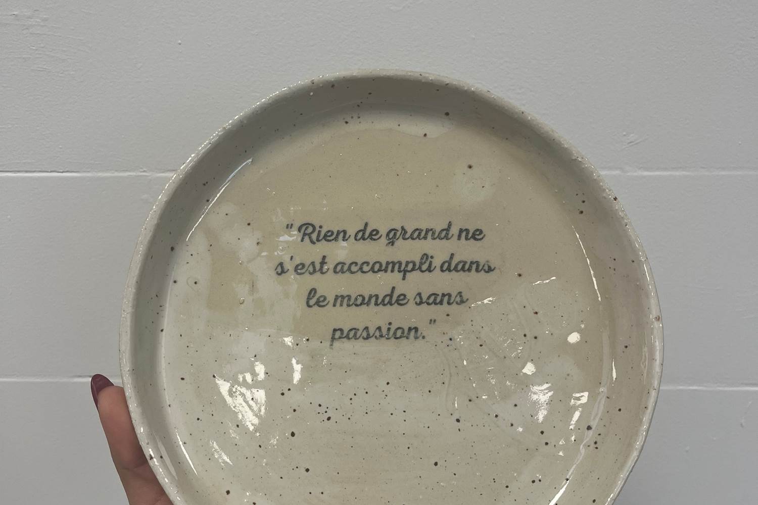 Week-end céramique - assiette décorée/peinte à la main