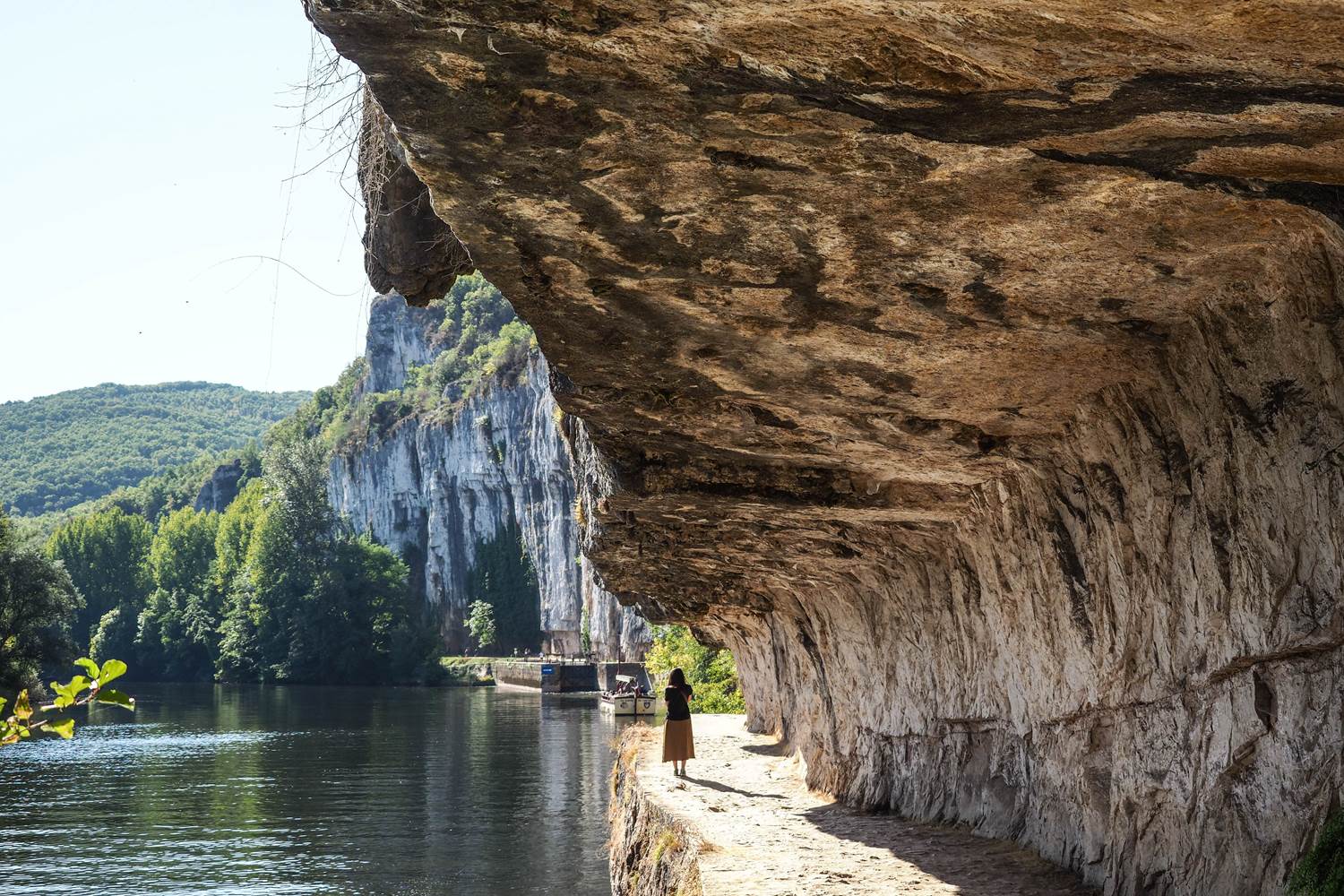 Chemin de halage entre Bouziès et St Cirq Lapopie