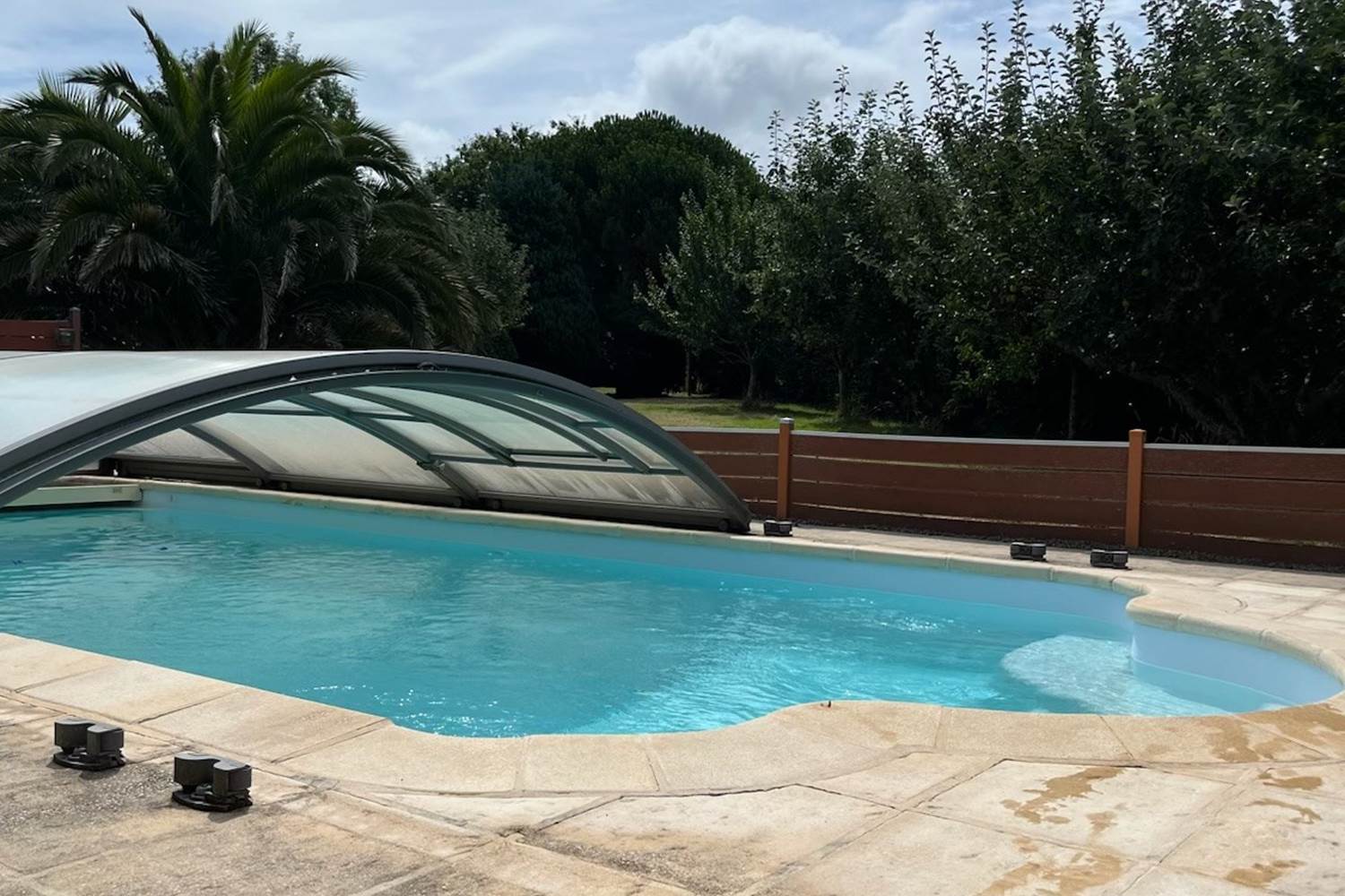 La piscine couverte chauffée