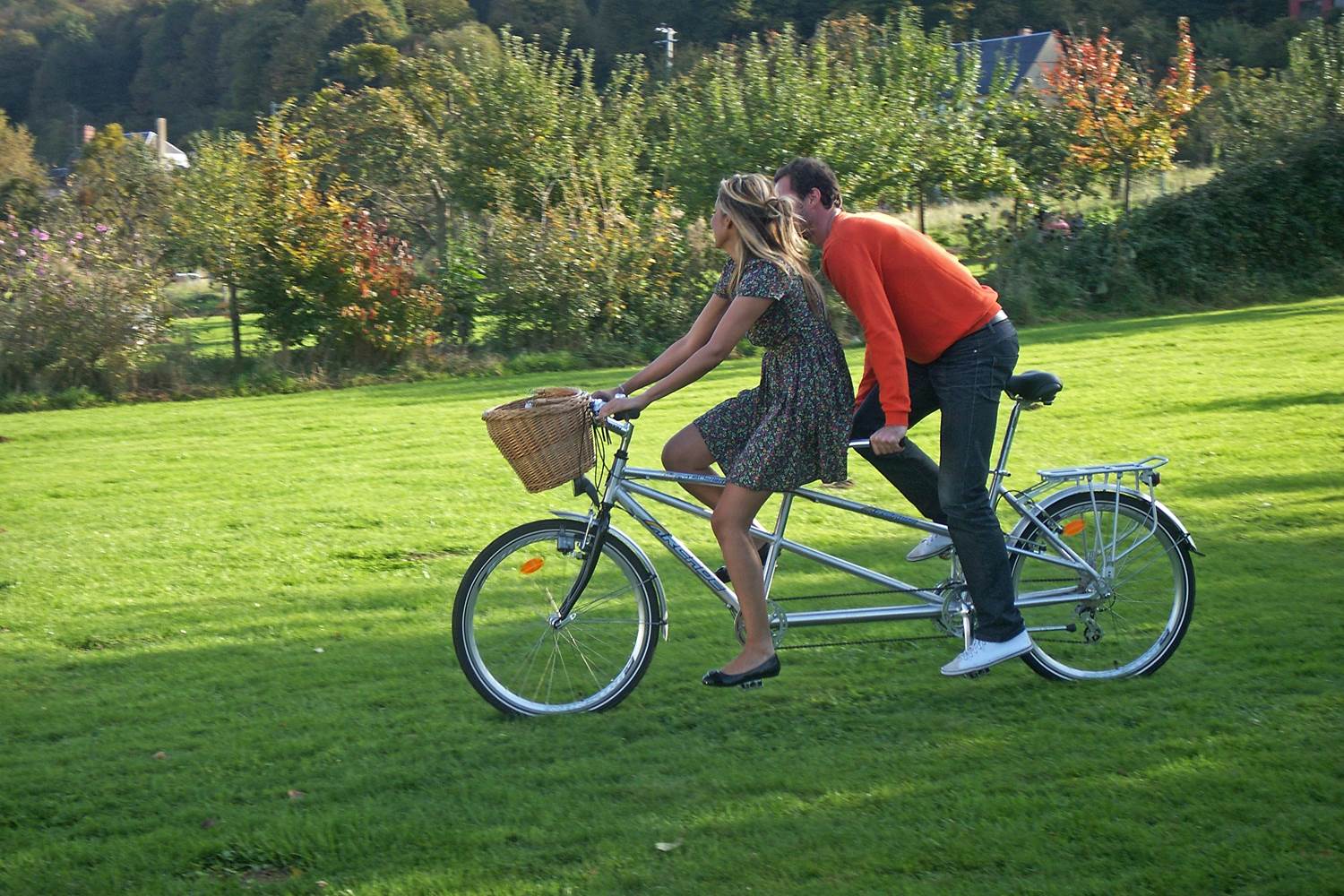 couple vélo @ Les Cigognes