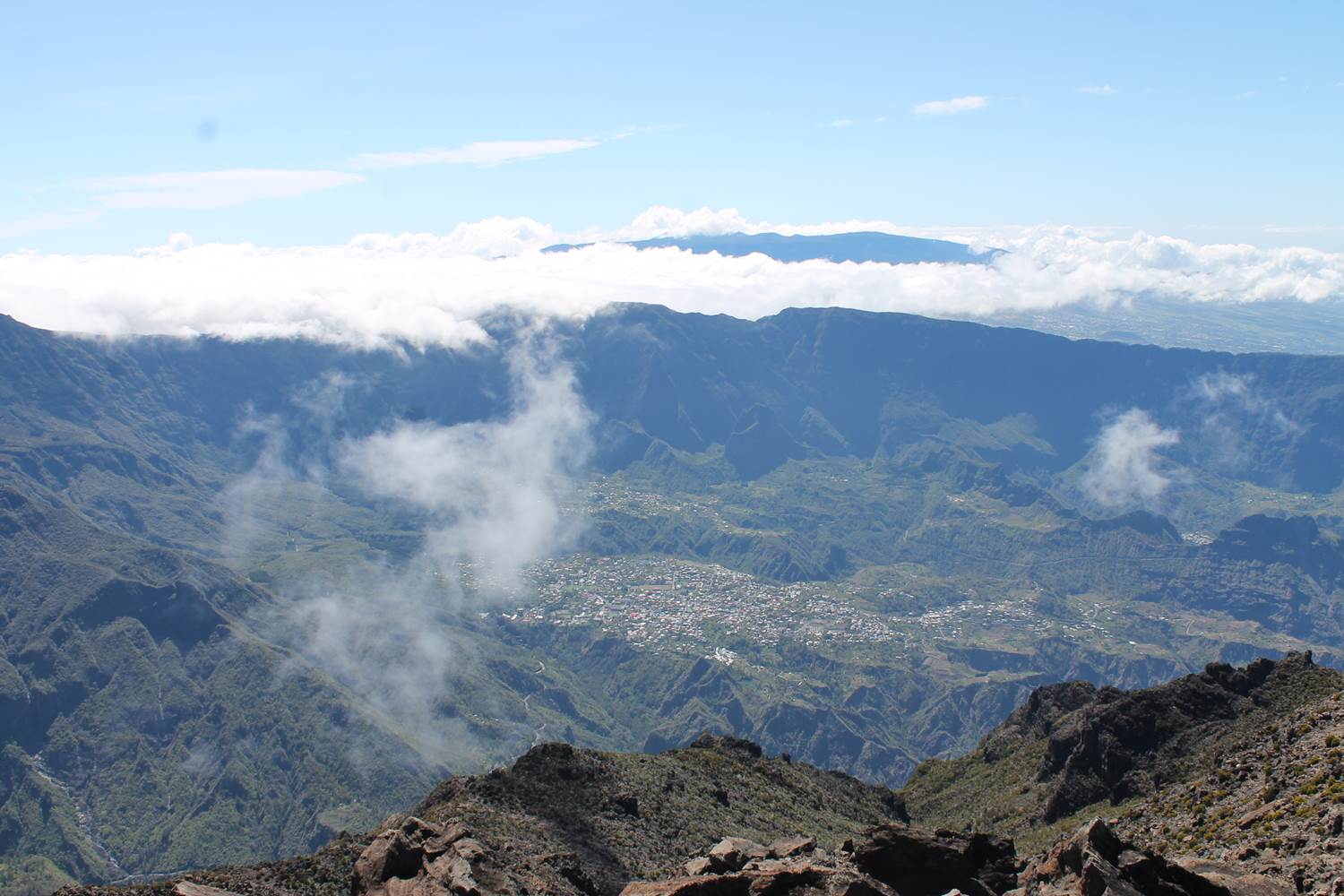 Cilaos depuis le Grand Bénare