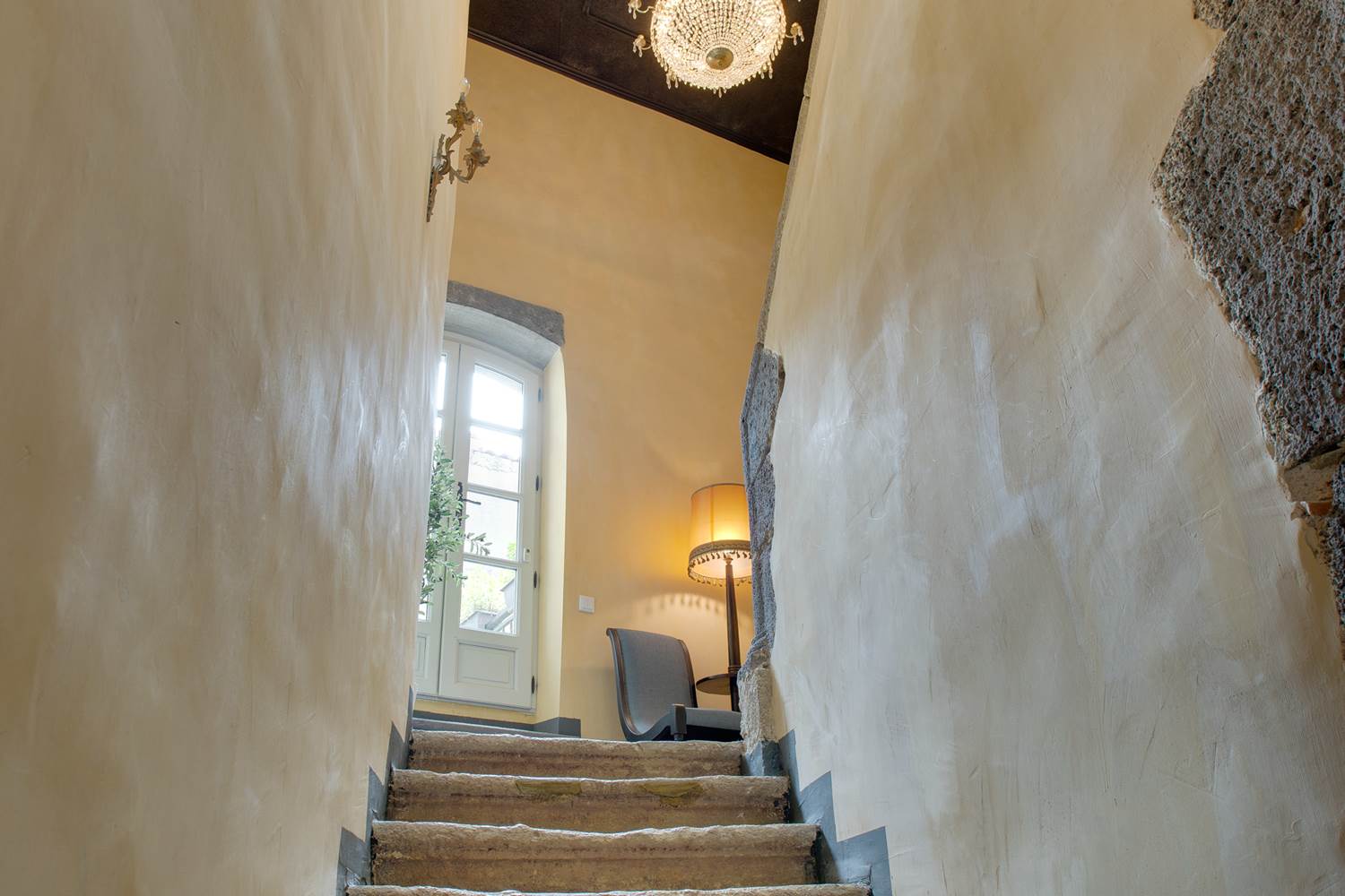 Rue Galilee staircase up to second floor