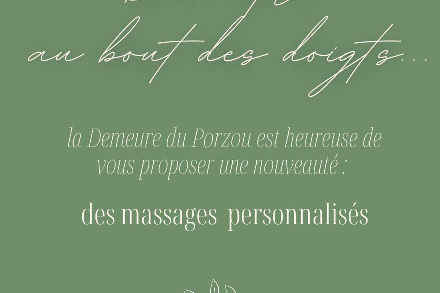 prestation massage dans votre chambre d'hôtes