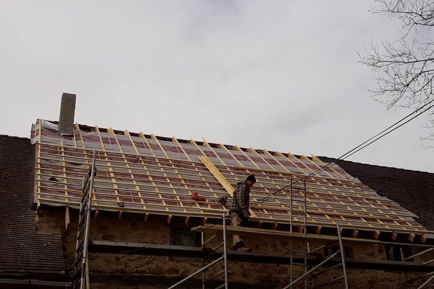 remplacer une toiture, dak  vervangen