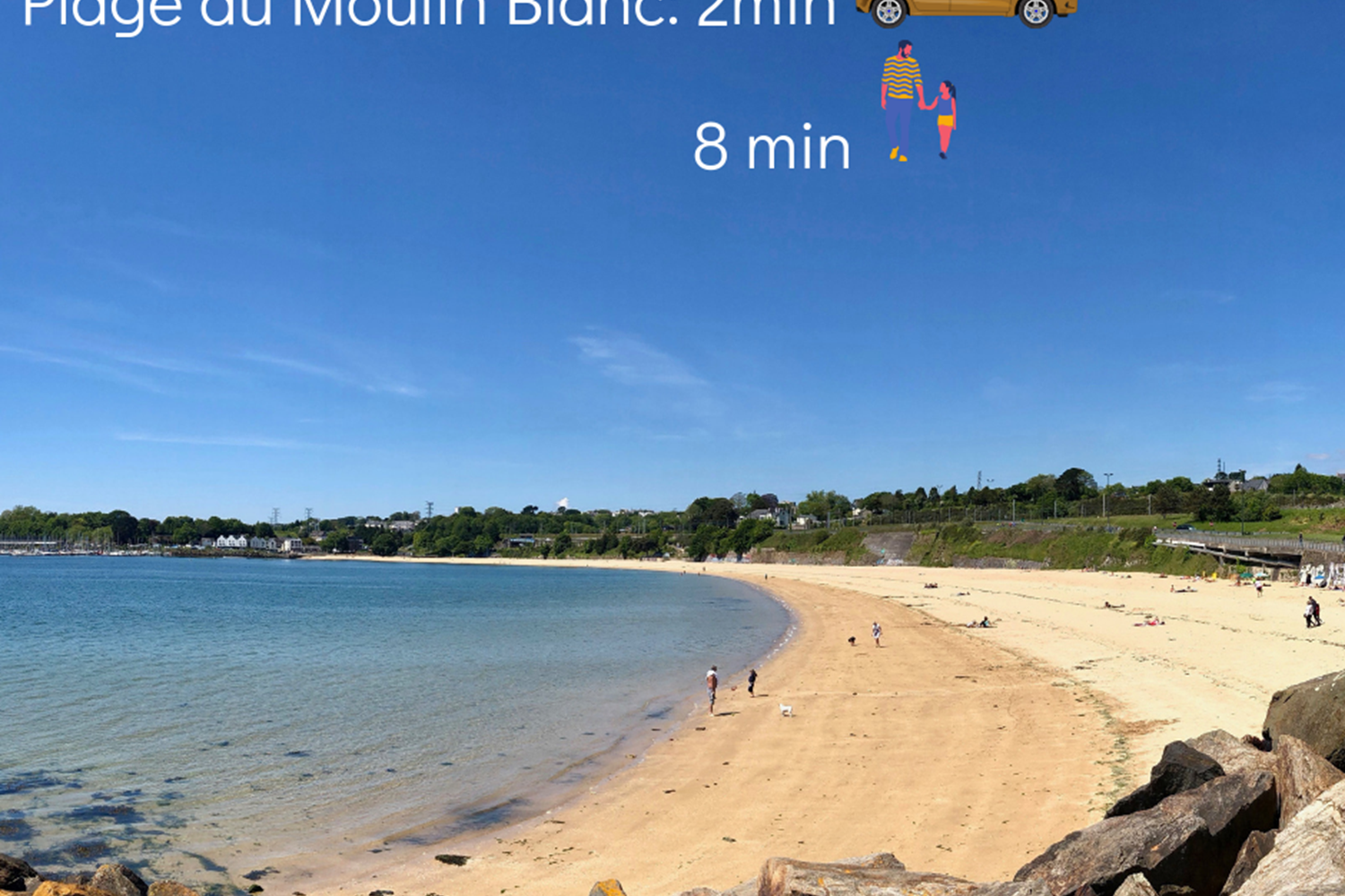 Plage du Moulin Blanc