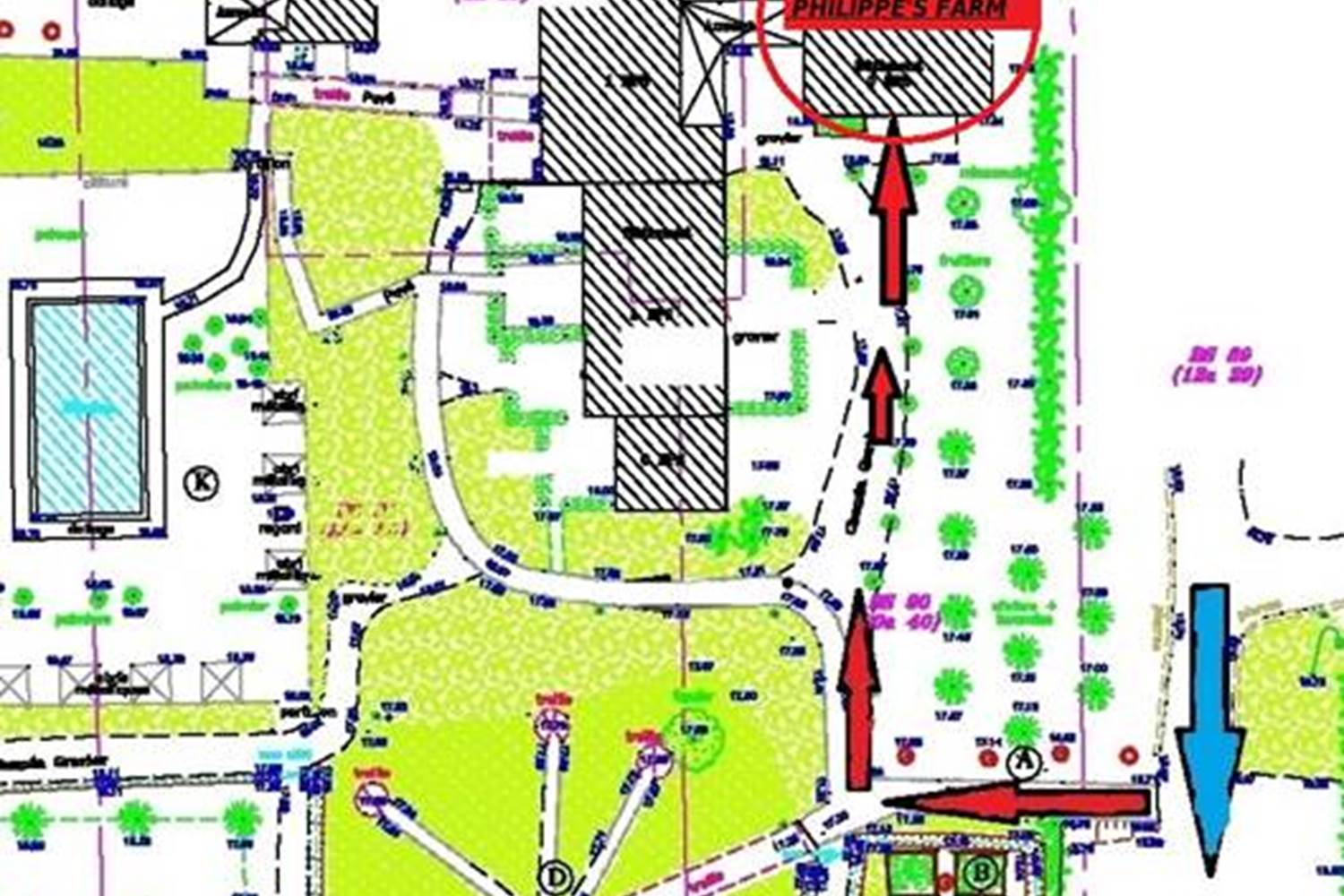 localisation-gite-depuis-parking-saint-remy