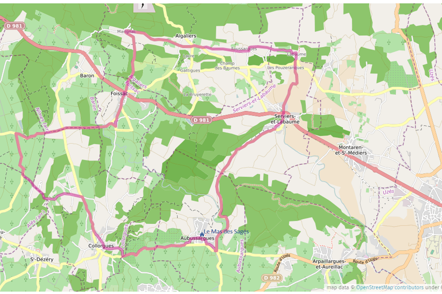 Accueil velo boucle capitelles