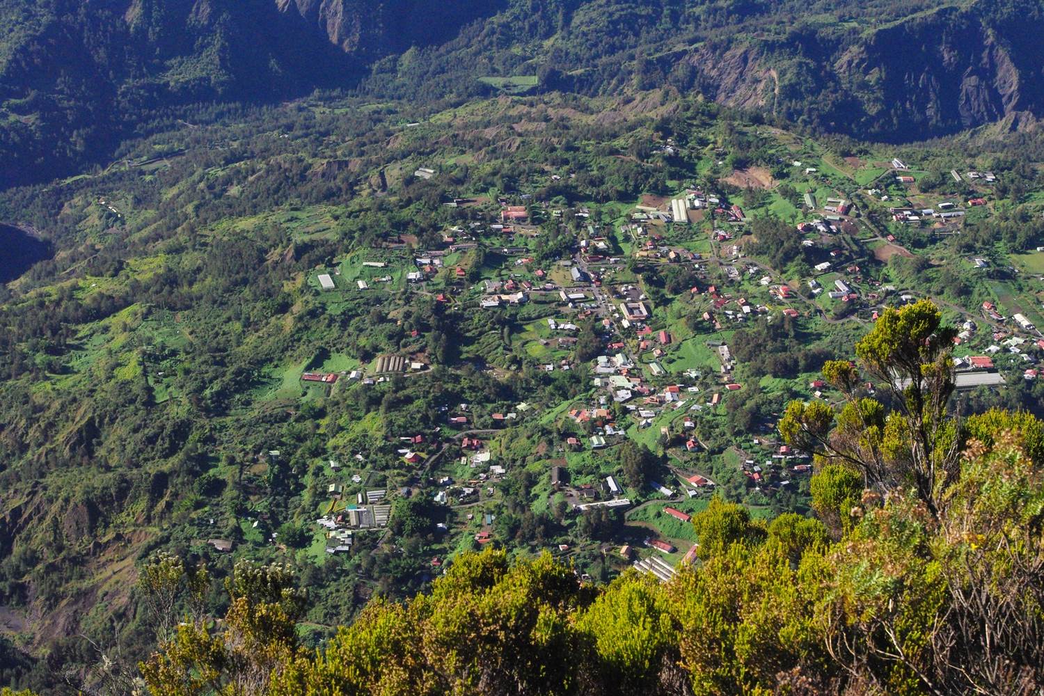Grand Ilet vue de la Roche Ecrite