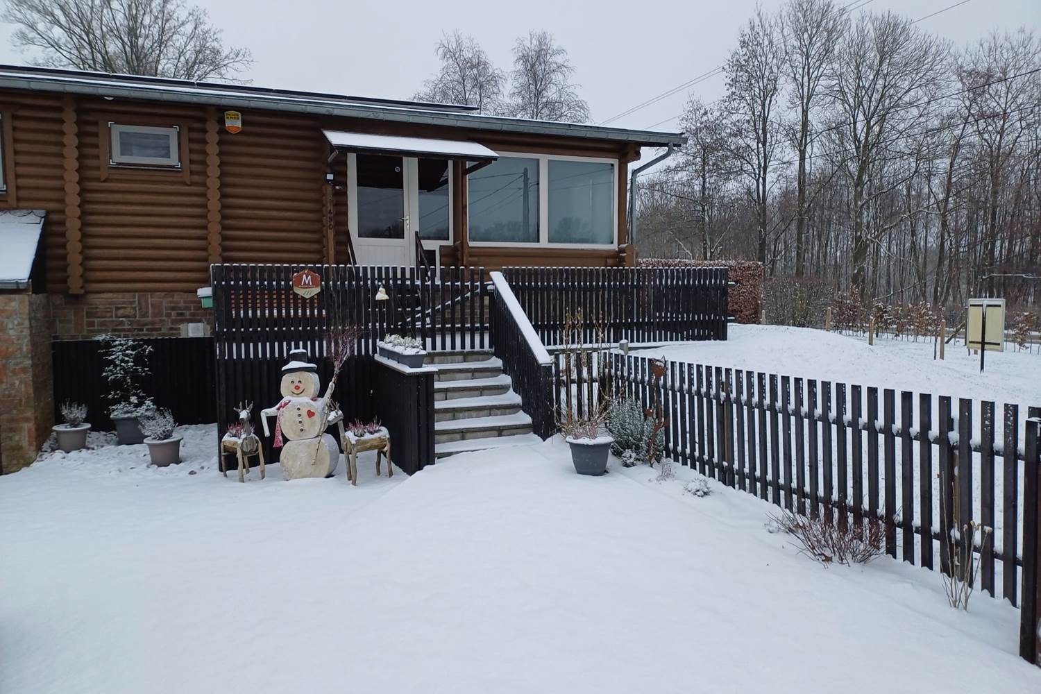 Notre gête sous la neige
