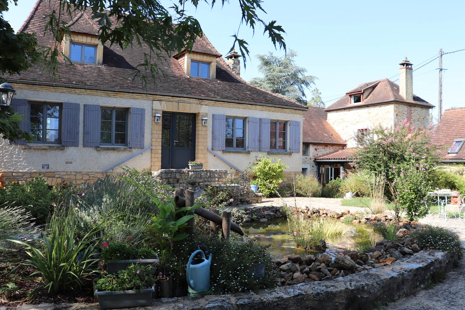 Les Charmes de Sarlat - Chambre d'hôtes Sarlat - Facade maison - Marre