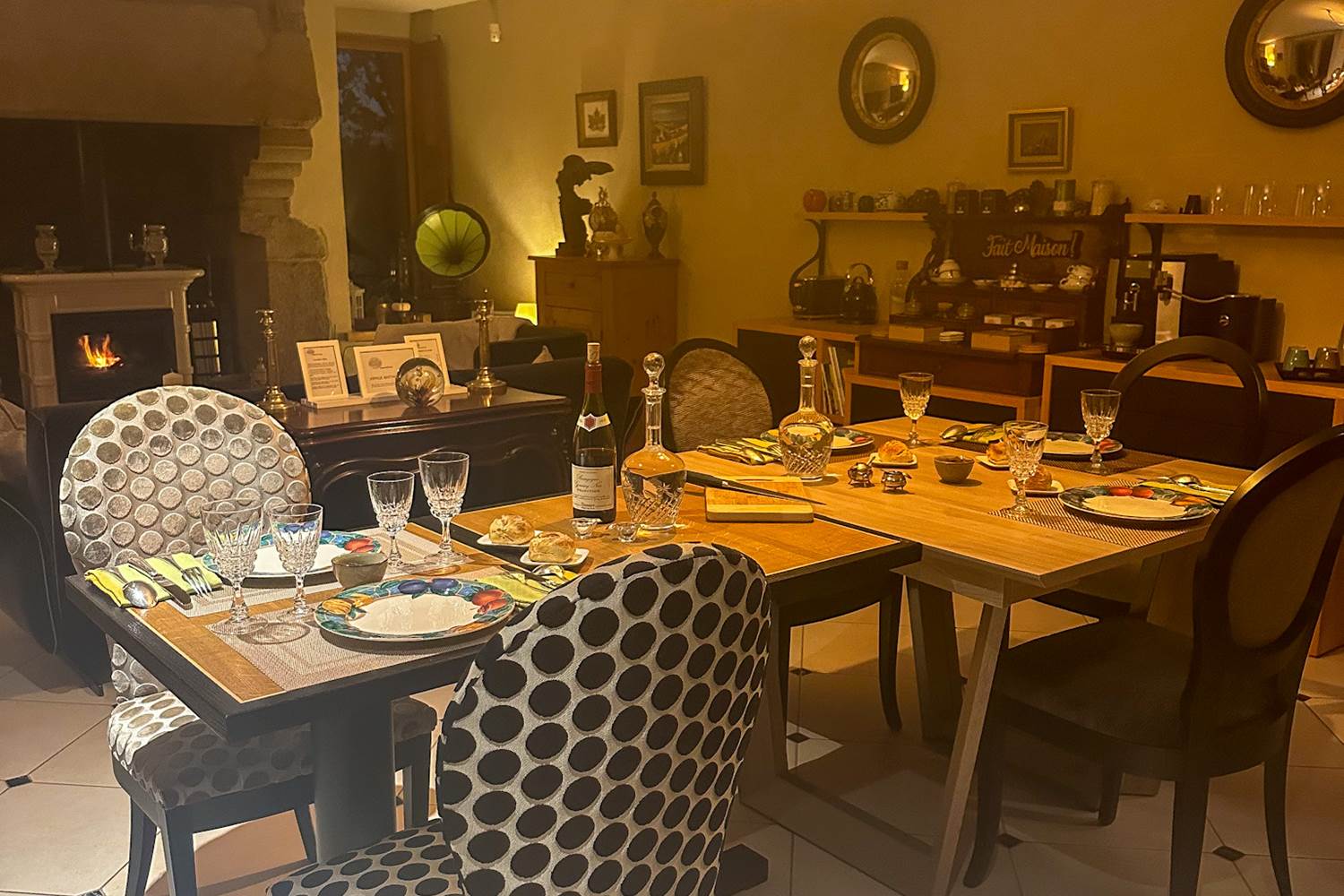 dîner en tête-à-tête avec service personnalisé à la Demeure du Porzou