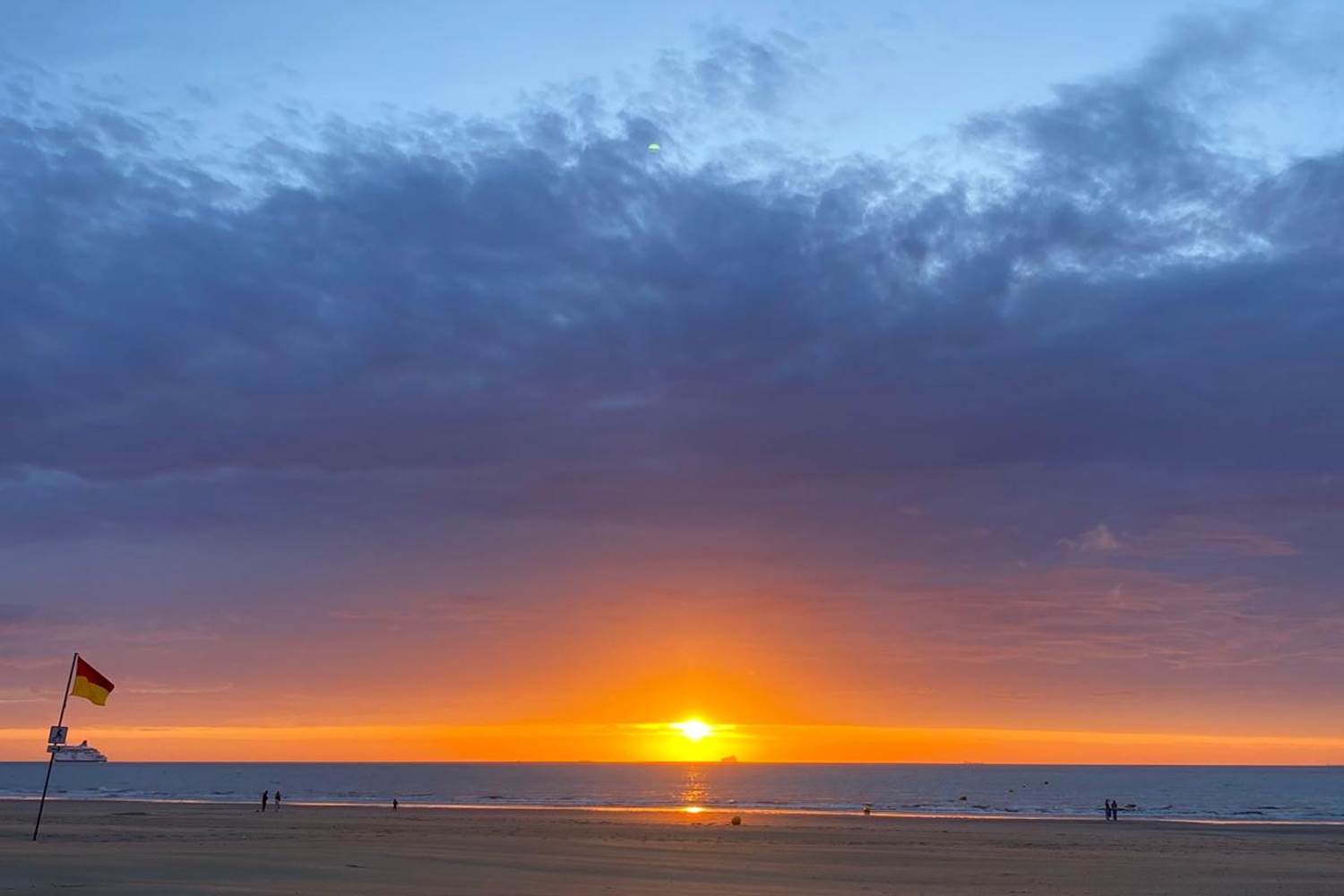 coucher de soleil Calais