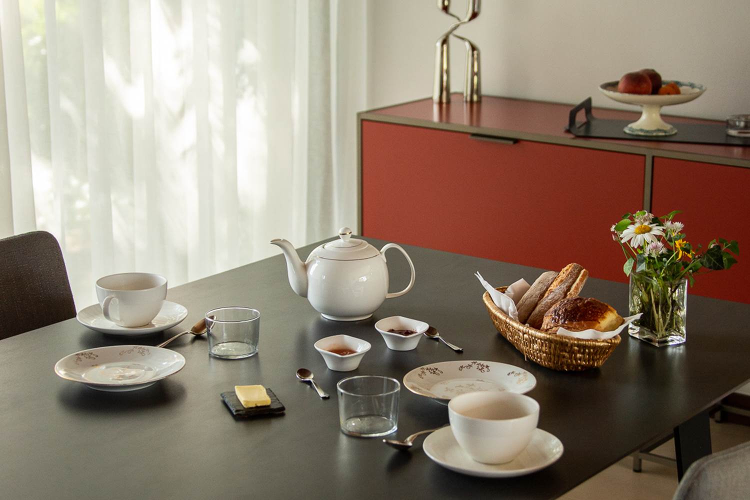 La table du petit-déjeuner