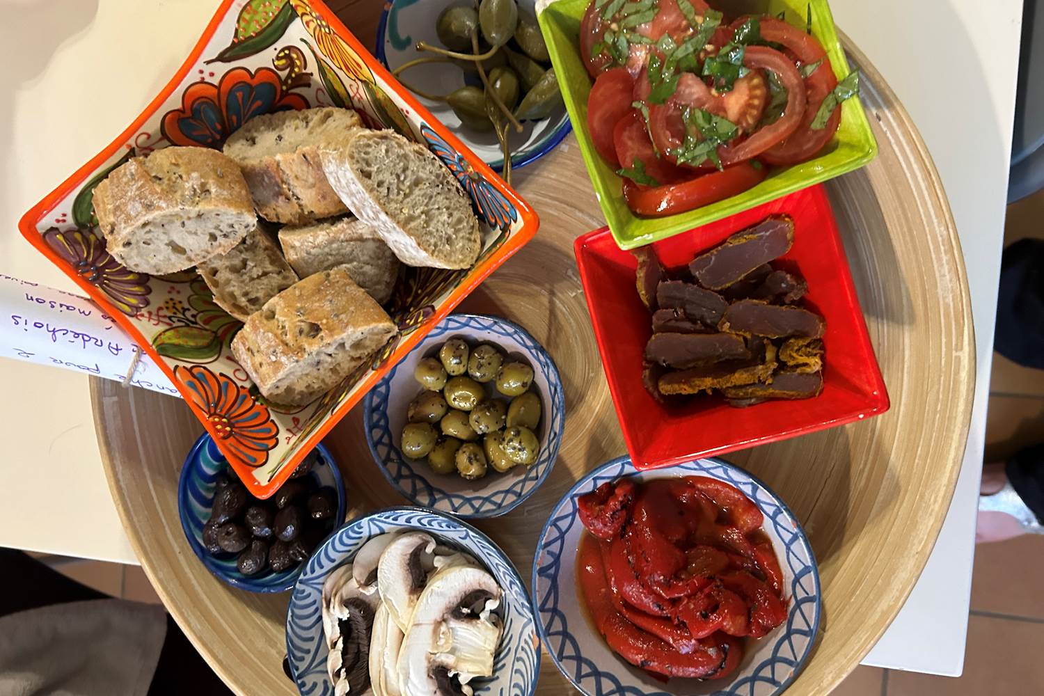 Les accompagnements de la planche charcuterie