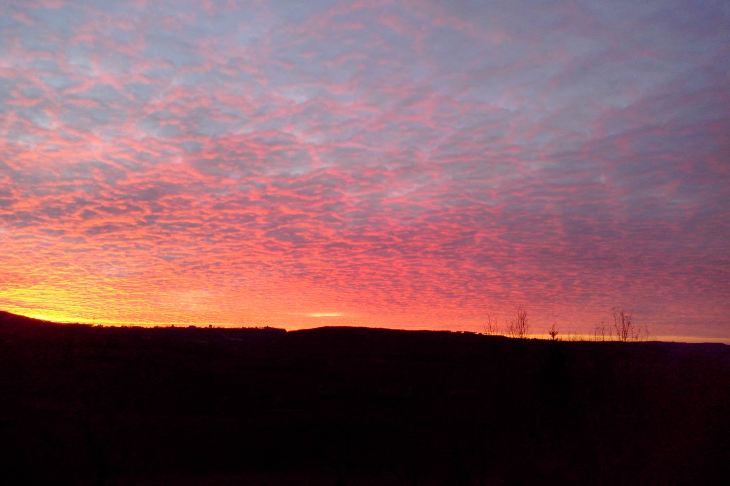 Villa Ric, coucher du soleil sur la vallée de la Dordogne