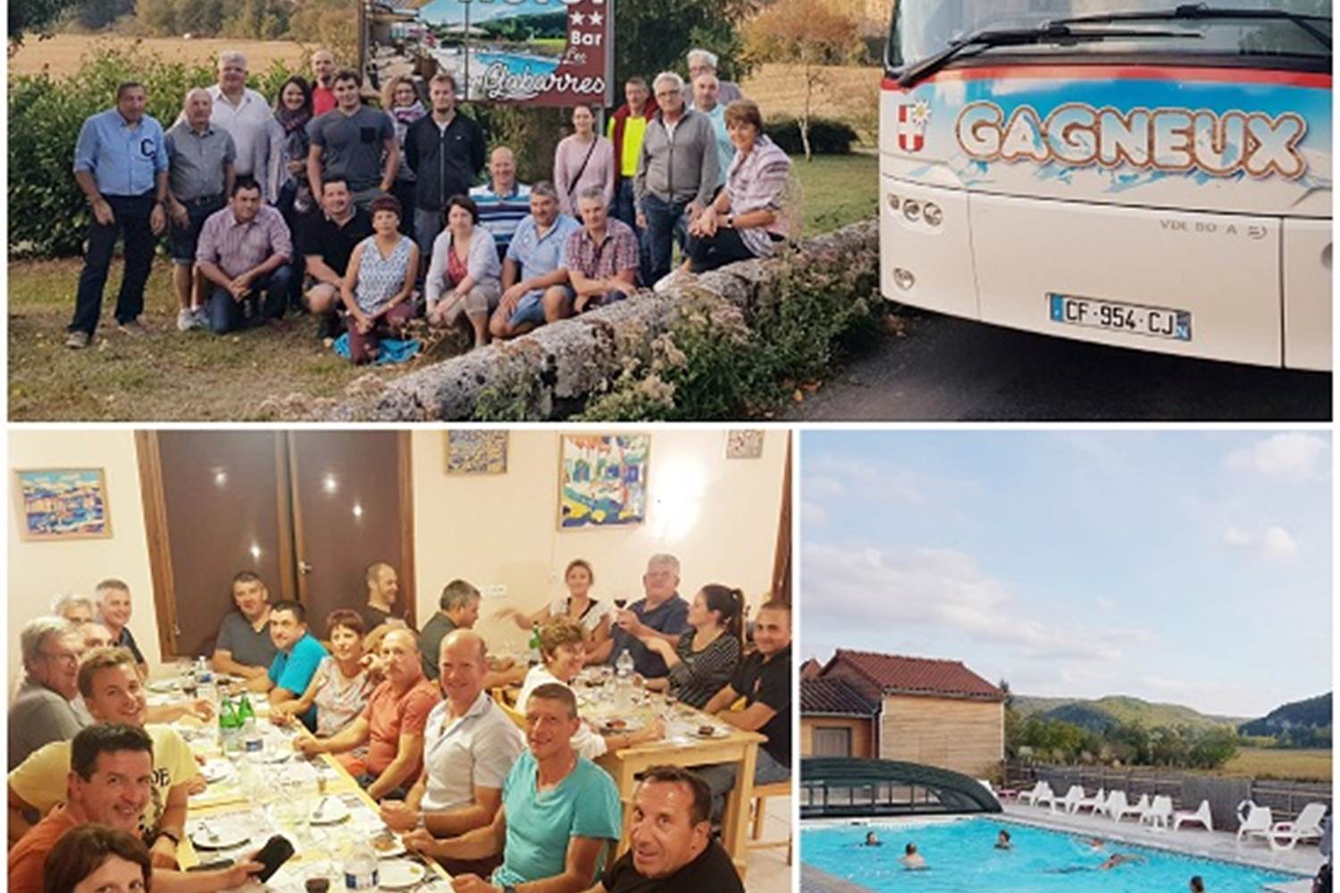 Retrouvailles entre Pompiers de Châtel et de Cajarc