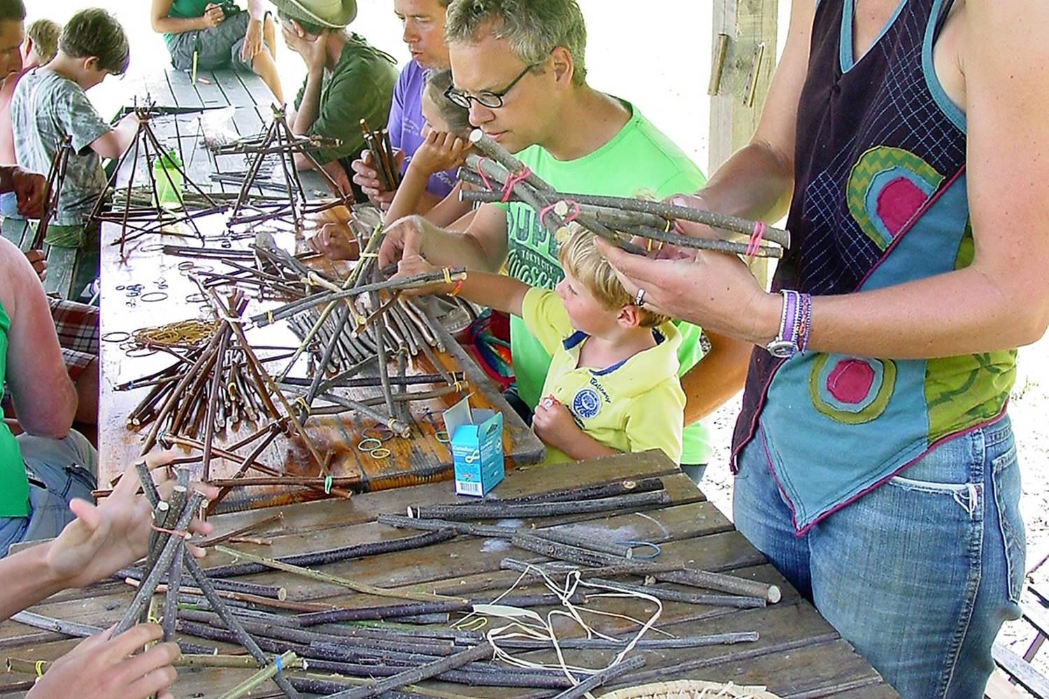 atelier petite groupe, construction étoile