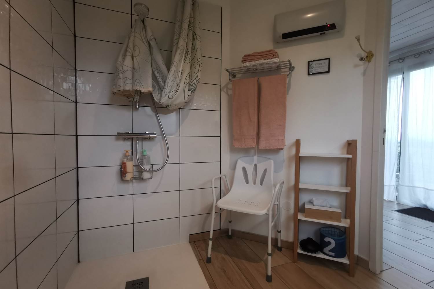 salle d'eau privative, chambre d'hôte Gingko , moulin de La Retardière, Orvault