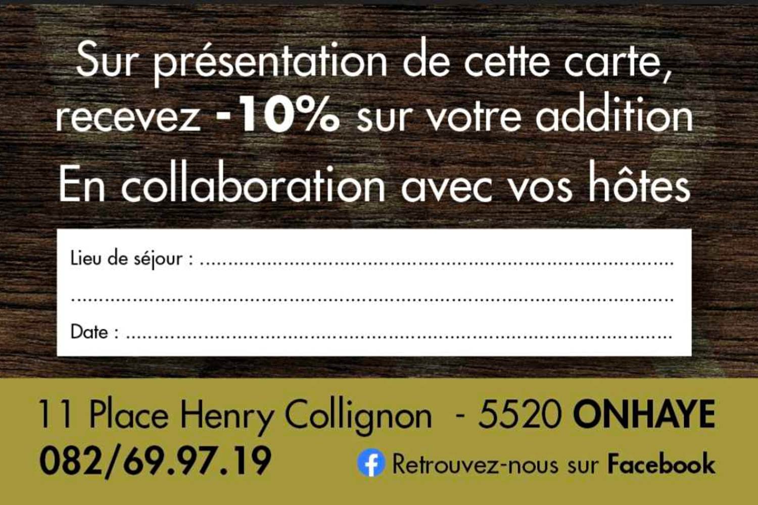 Carte du Walhère Roi - verso