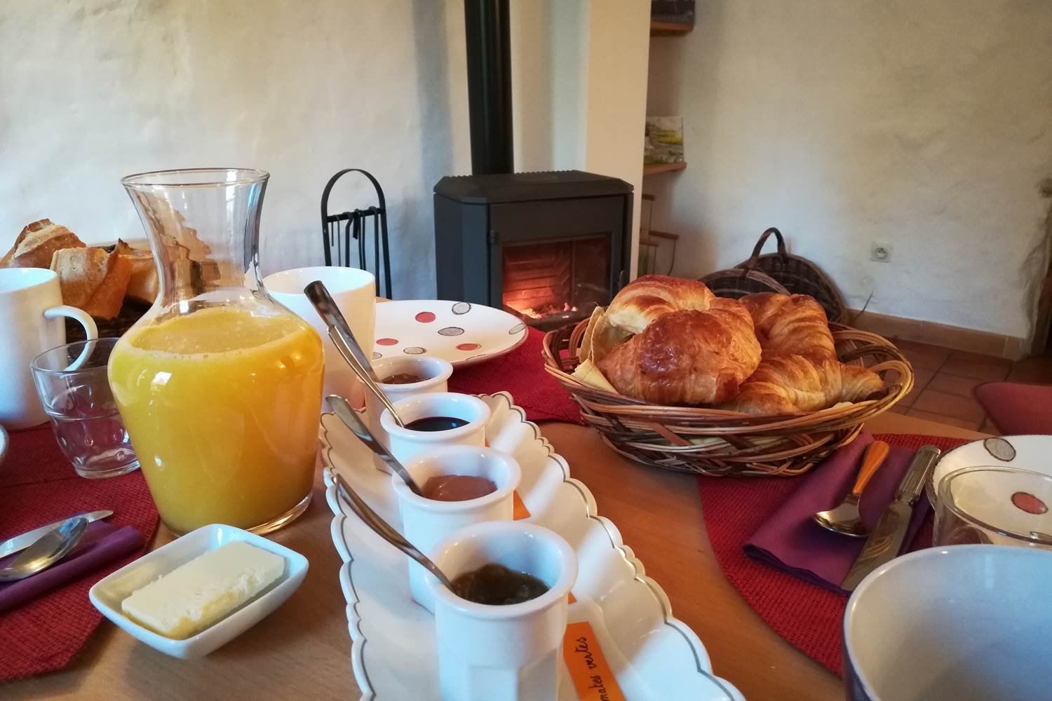 Votre petit déjeuner en chambre d'hôtes
