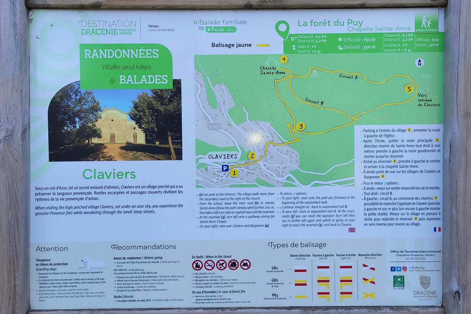 Randonnée au départ du village